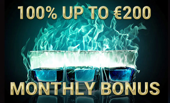Monthly Top-Up Bonus 100% up to
                    €£$200